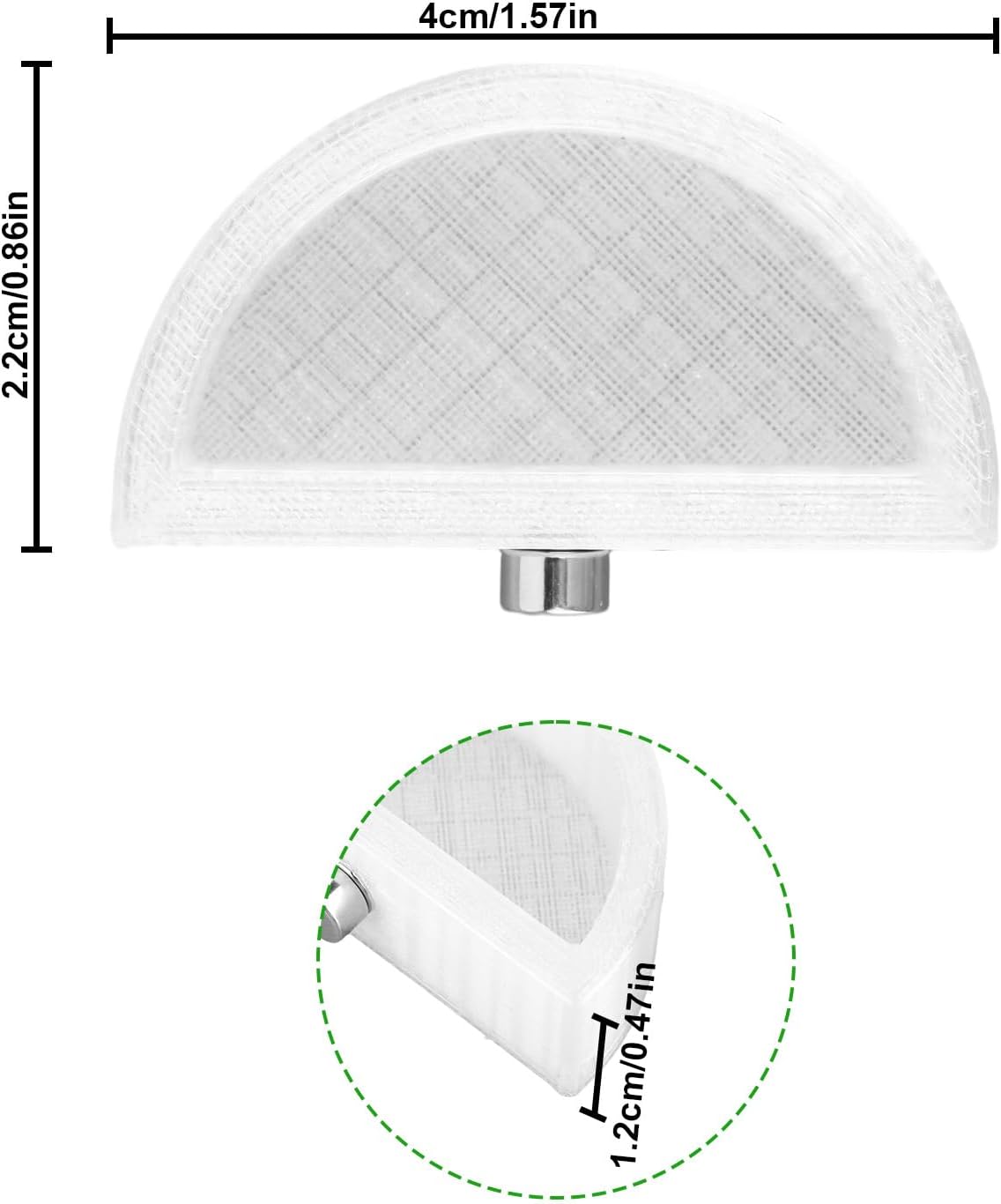 5pcs Jumping Spider Feeding Dish Kit, Magnetic Half Round Jumping Spider Food Feeder Water Bowl Dispenser Leak-Proof Enclosure Accessories Hide Decor for Tarantula Mantis Small Reptiles