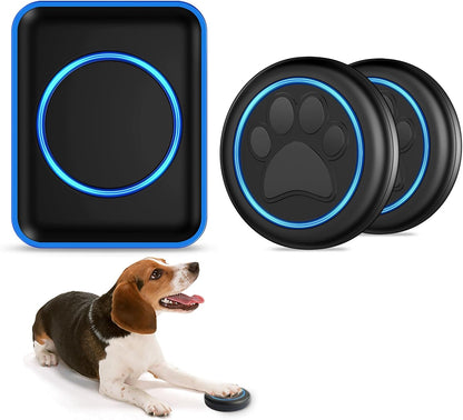Full House Dog Doorbell for Potty Training, Wireless Pet Doggie Door Bell Training to Go Outside, Waterproof Touch Button, Over 1000 feet Range