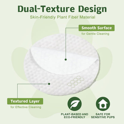 Dog Eye Wipes (100 Count) for Pet Cats -Fragrance-Free, Vet-Tested Formula for Sensitive Skin | Tear Stain Remover & Gentle Bath Alternative | Hypoallergenic & Enriched with Oatmeal