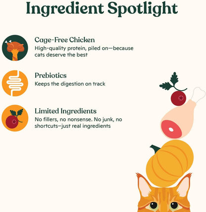 Made by Nacho Bone Broth Cat Food Topper for Hydration and Picky Eaters - Add Protein and Flavor to Your Dry Cat Food – Supports Optimal Nutrition, Digestion, Skin & Coat, 11 oz. Chicken (Pack of 4)