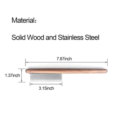 Cat comb,dog comb,Solid Wood Pet Comb Grooming Tool for Cats,Dogs and rabbits…