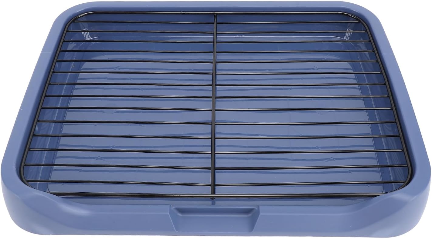 Acouto Dog Potty Pad Holder Tray - Dog Potty Tray Removable Indoor Training Toilet Portable Puppy Pad Holder with Grille Small and Medium Dogs - Puppy Litter - Pet