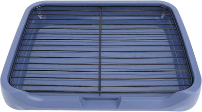 Acouto Dog Potty Pad Holder Tray - Dog Potty Tray Removable Indoor Training Toilet Portable Puppy Pad Holder with Grille Small and Medium Dogs - Puppy Litter - Pet