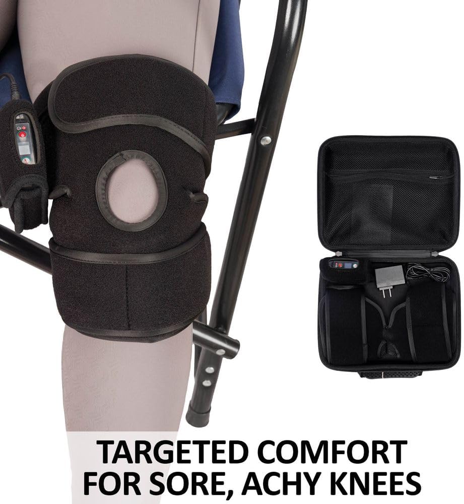 Schneiders EquiCare LED Red Light Human Knee Wrap for Horses | 660nm Red & 850nm Near-Infrared Light | Cordless Comfort Wrap for Everyday Knee Use