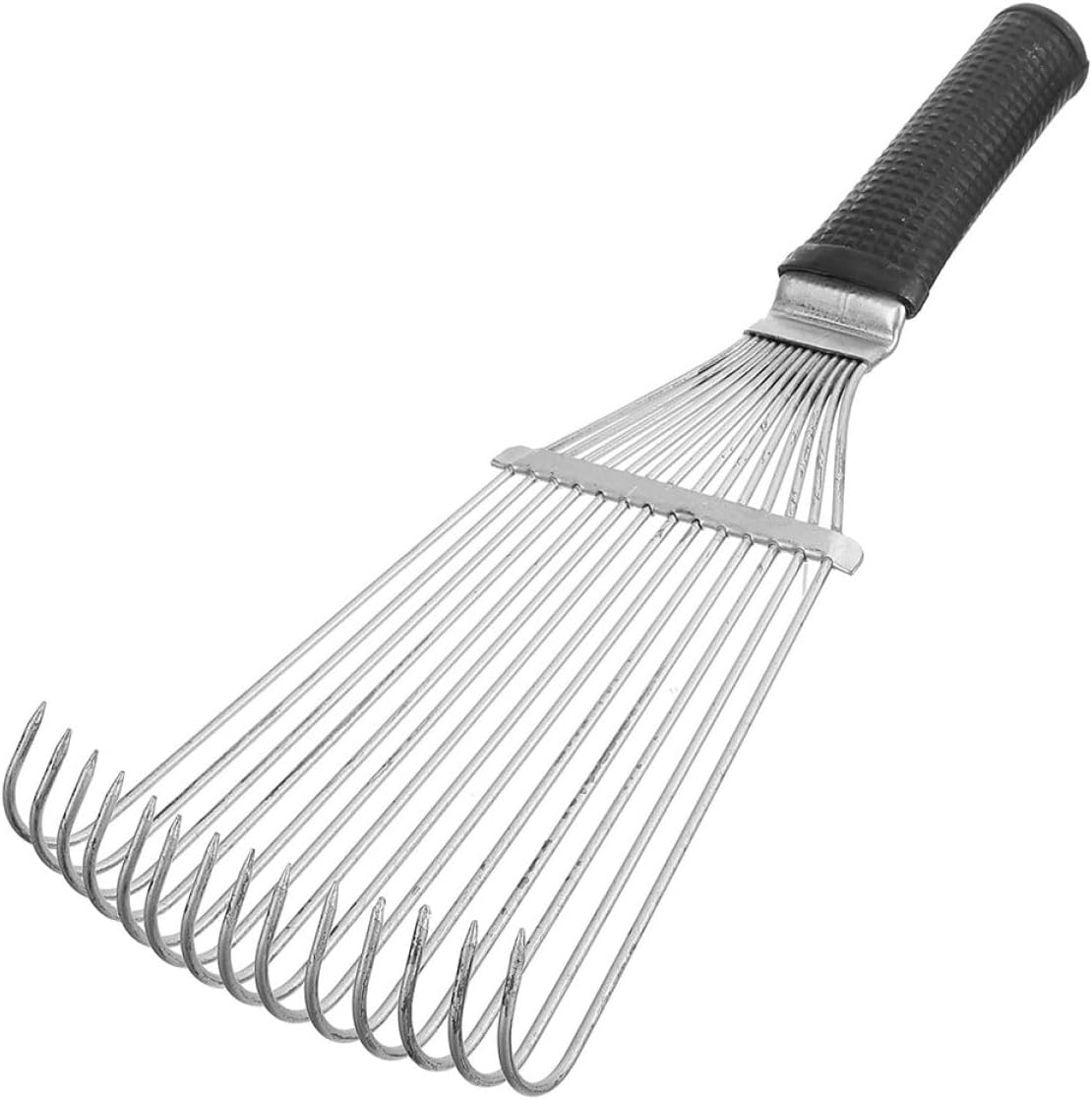 Sheep Wool Rake Brush Deshedding Tool for Farm Animal Grooming 32Cm Compact Black and White Cow and Horse Hair Scratching Comb for Livestock Coat Care