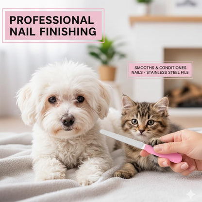 3Pcs Dog brush for shedding Undercoat Rake for Dogs & Cats - Double Sided Brush for Dematting Comb Grooming Tool kit -Dog Nail Clippers & Nail File