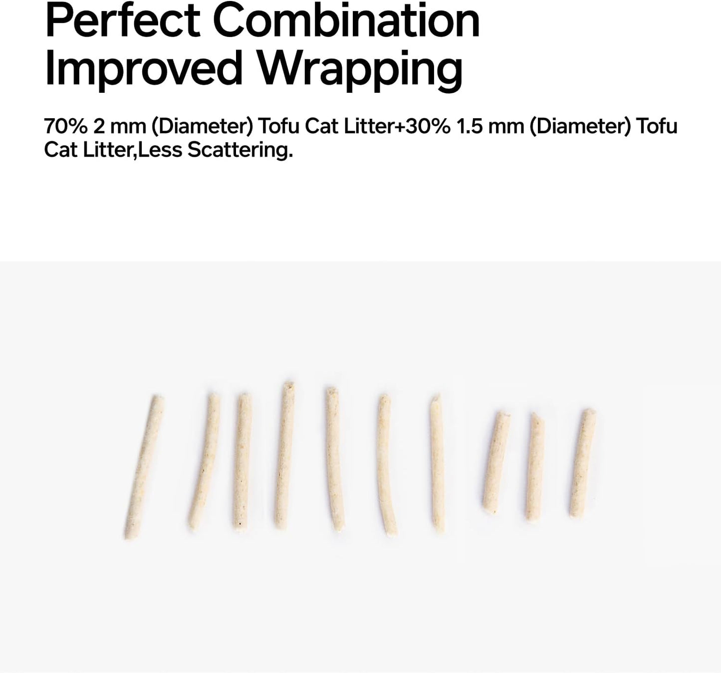 pidan Tofu Cat Litter with Occult Blood Test,Clumping,Flushable,Ultra Absorbent and Fast Drying, 100% Natural Ingredients Litter,Solubility in Water,Really Dust-Free,Less Scattering (5.3lb×2bags)