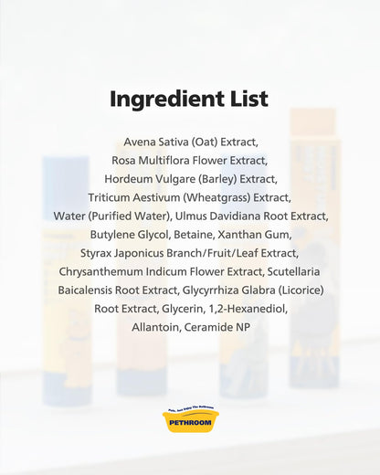 PETHROOM] Unscented Cat Moisture Mist – Natural Leave-In Conditioner Spray for Cats – 95% Plant Extracts– Hydrating, Detangling, Static & Dander Control, 100% EWG Green