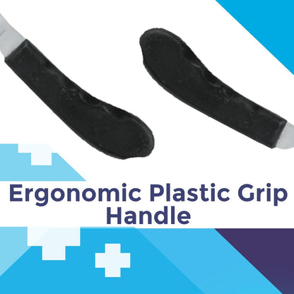 Regular Hoof Knife for Horses – Farrier Tool with Plastic Grip – Hoof Trimming Knife for Equine Care & Veterinary Use (Narrow-Blade)