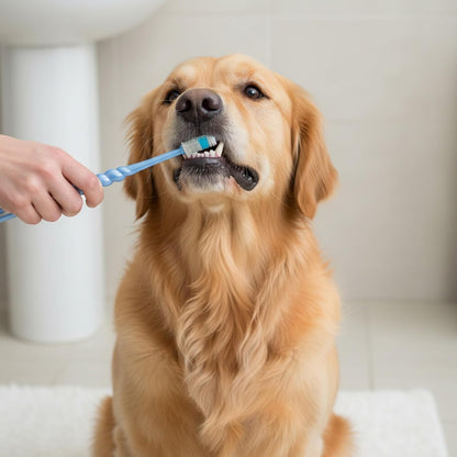 4pcs 360-Degree Pet Toothbrush for Dogs, Cats, and Puppies - Soft Bristle Small Dog Toothbrush in Purple, Pink, Blue, Green