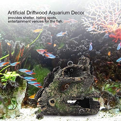 FTVOGUE Aquarium Driftwood Artificial Wood Tree Trunk Root Shrimp Spawning Ground Cave Fish Vivarium Decoration(ST-004C)