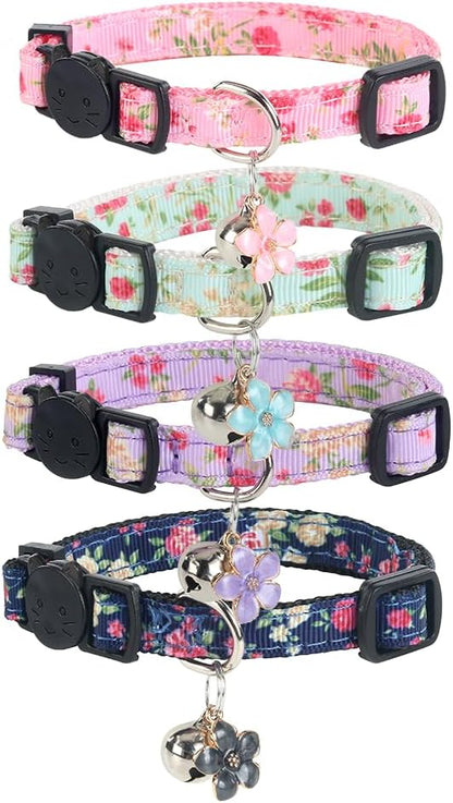 Yizepet Cat Collars with Bells, Breakaway Kitten Collar, Cute Kitty Collar, Pet Supplies Accessories