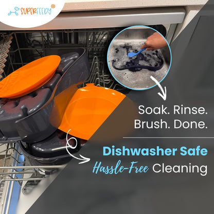 4-in-1 Slow Feeder Dog Bowl with Lick Mat – BPA-Free, Food Grade Silicone, Large Capacity for Large Dogs