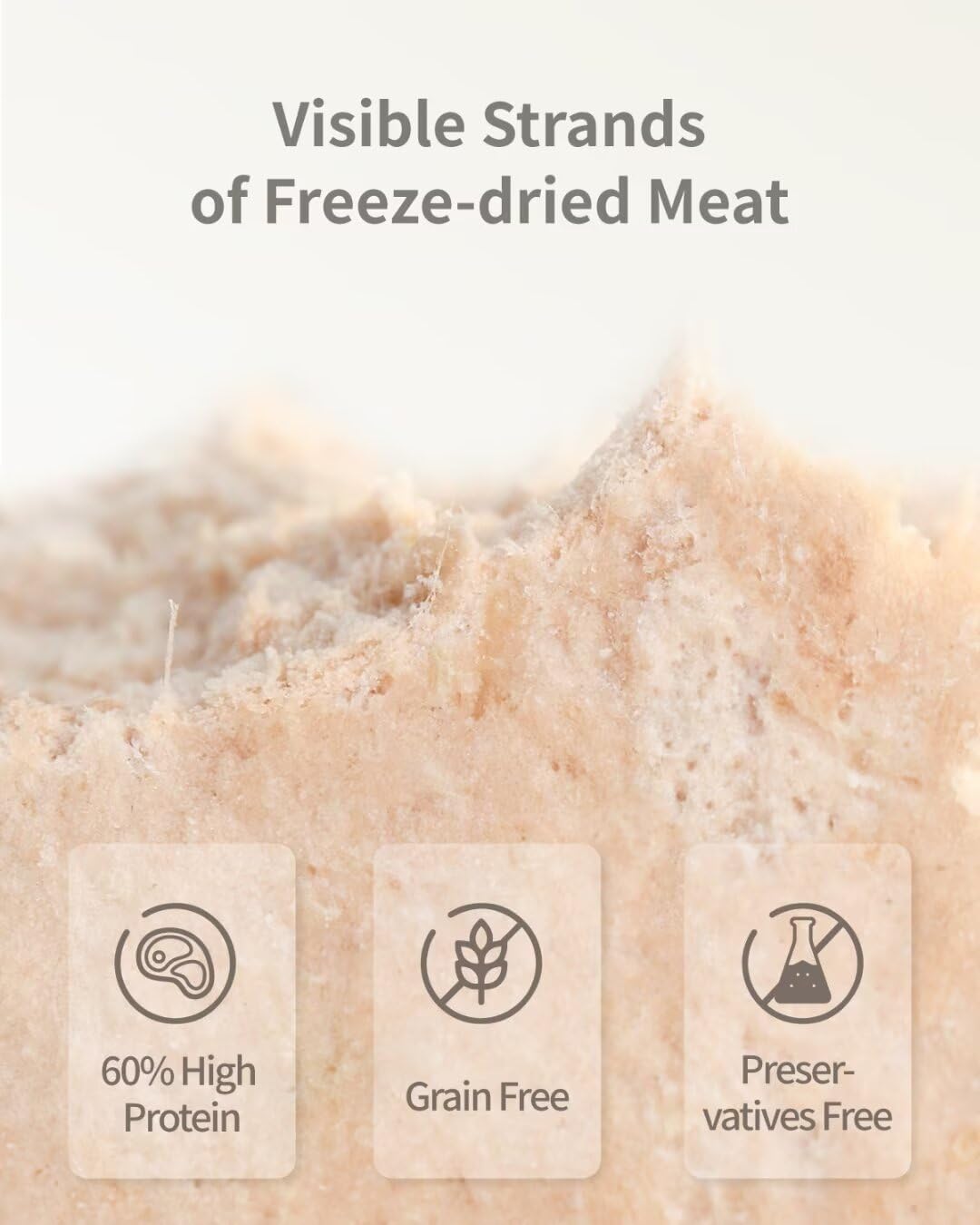 Freeze Dried Dog Treats, 94% Animal Origin Freeze Dried Raw Food, High Protein Healthy Food Toppers & Meal Mixers for Dog (Duck Recipe - 2.1 Ounce)