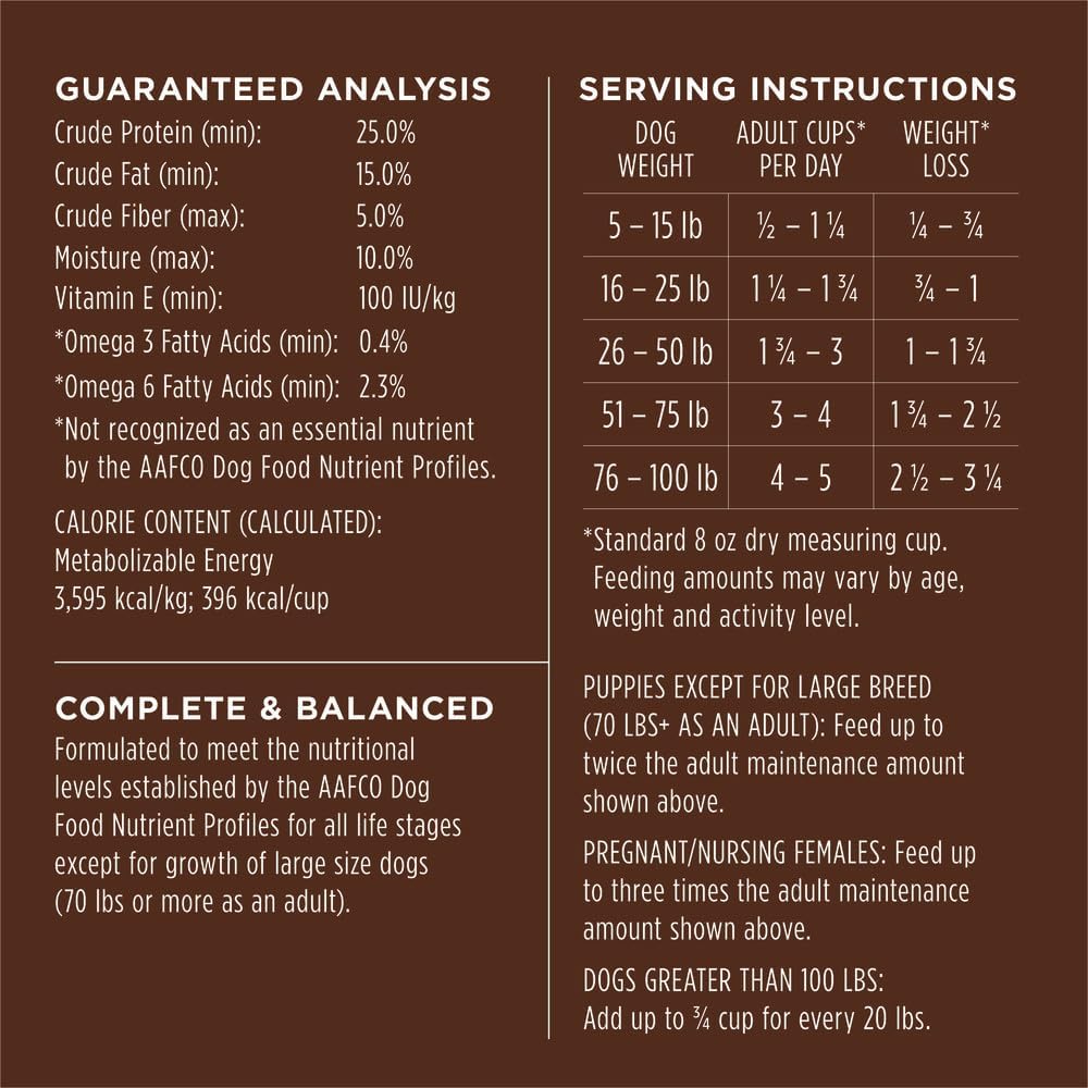 Instinct Be Natural, Natural Dry Dog Food, Raw Coated Kibble - Real Salmon & Brown Rice, 4.5 lb. Bag