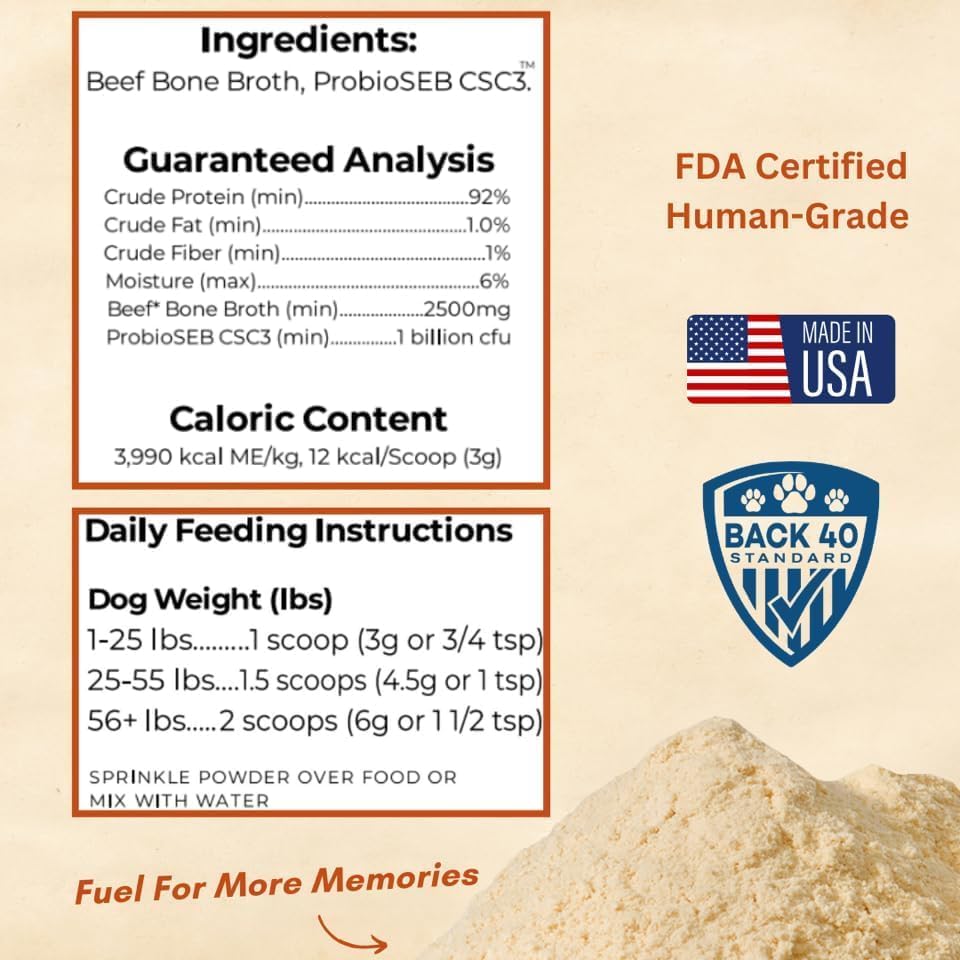 Back40Dog Ultimate Wellness Bundle – Wild Alaskan Fish Oil 16 fl oz, Organic Pumpkin Powder 8.1 oz, Grass-Fed Beef Bone Broth 6.4 oz & Organic Kelp 16 oz – Skin, Joint, Thyroid & Digestive Support