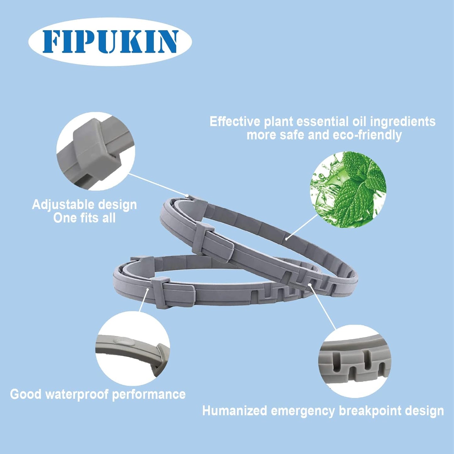 Flea and Tick Collar for Cats | 8-Month Waterproof Protection, Adjustable & Safe with Natural Oils | Charity Donation per Purchase