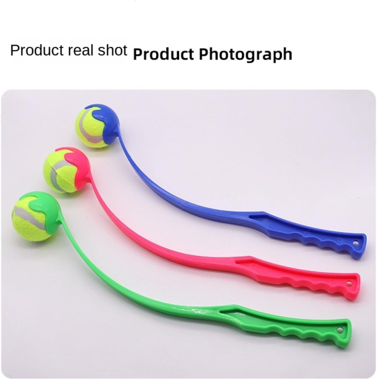 Convenient pet Pitching Rod Anti Slip Handle, Dog Outdoor Tennis Training Throwing Toy