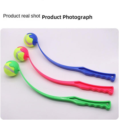 Convenient pet Pitching Rod Anti Slip Handle, Dog Outdoor Tennis Training Throwing Toy