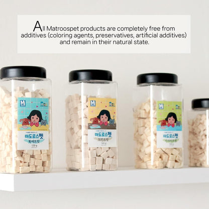 M MATROOS Freeze Dried Raw 100% Natural Single Ingredient Alaska Pollock Dog and Cat Treats, 4.23 oz | Healthy Weight Control Traning | Wild Caught, High Protein, Gluten Free, Grain Free