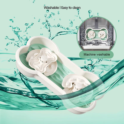 Slow Feeder Dog Bowl for Large Dogs with Non-Slip Base - Adjustable Speed Design, Removable Puzzle Inserts & Dishwasher Safe, Green