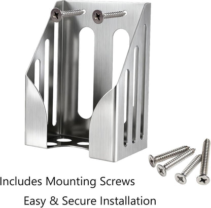 304 Stainless Steel Salt Block Holder, 4LB Mineral Salt Lick Block Holder for Deer, Goats, Horses, Cattle & Sheep, Rust-Resistant Design with Mounting Screws