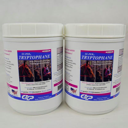 SU-PER Tryptophane Horse Calming Supplement - Maintain Calmness and Supports Balanced Behavior - 2.5 Pounds, (2 Pack)