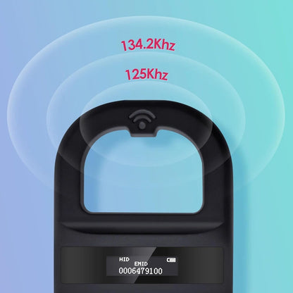 Microchip Scanner,Animal Chip Scanner Pet Tag Reader FDX B EMID Dual Frequency for Dog Cat Pig (Black)