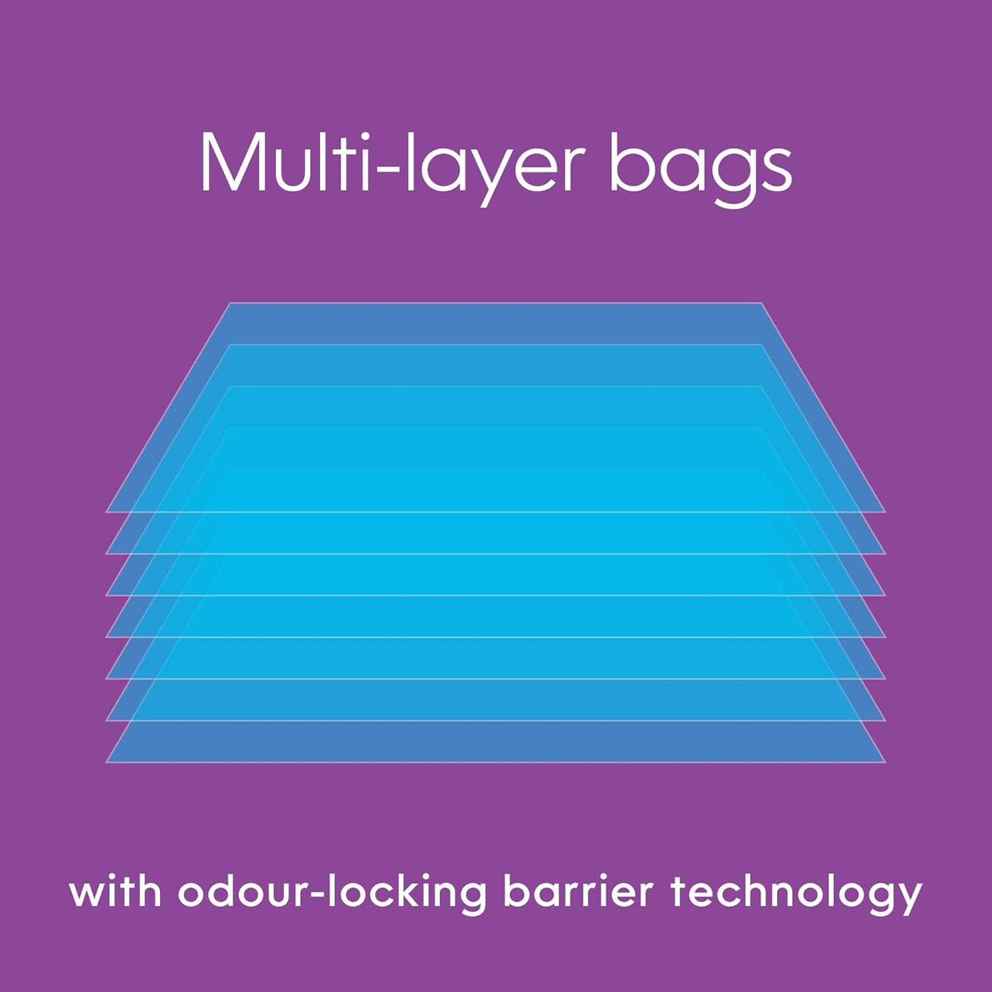 Litter Genie Easy Roll Refill Bags (1-Pack) | Up to 6 months of supply in 1 Roll of 24 tear-off Bags | Ultimate Odor Control Cat Litter Bags