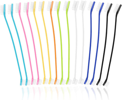 PEASUG 15 Pcs Dog Toothbrushes, Dual Headed Dental Hygiene Brushes, Soft Bristles Pet Toothbrush, Long Handle Dog Tooth Brushes for Small to Large Dogs, Cats, and Most Pets Dental Care
