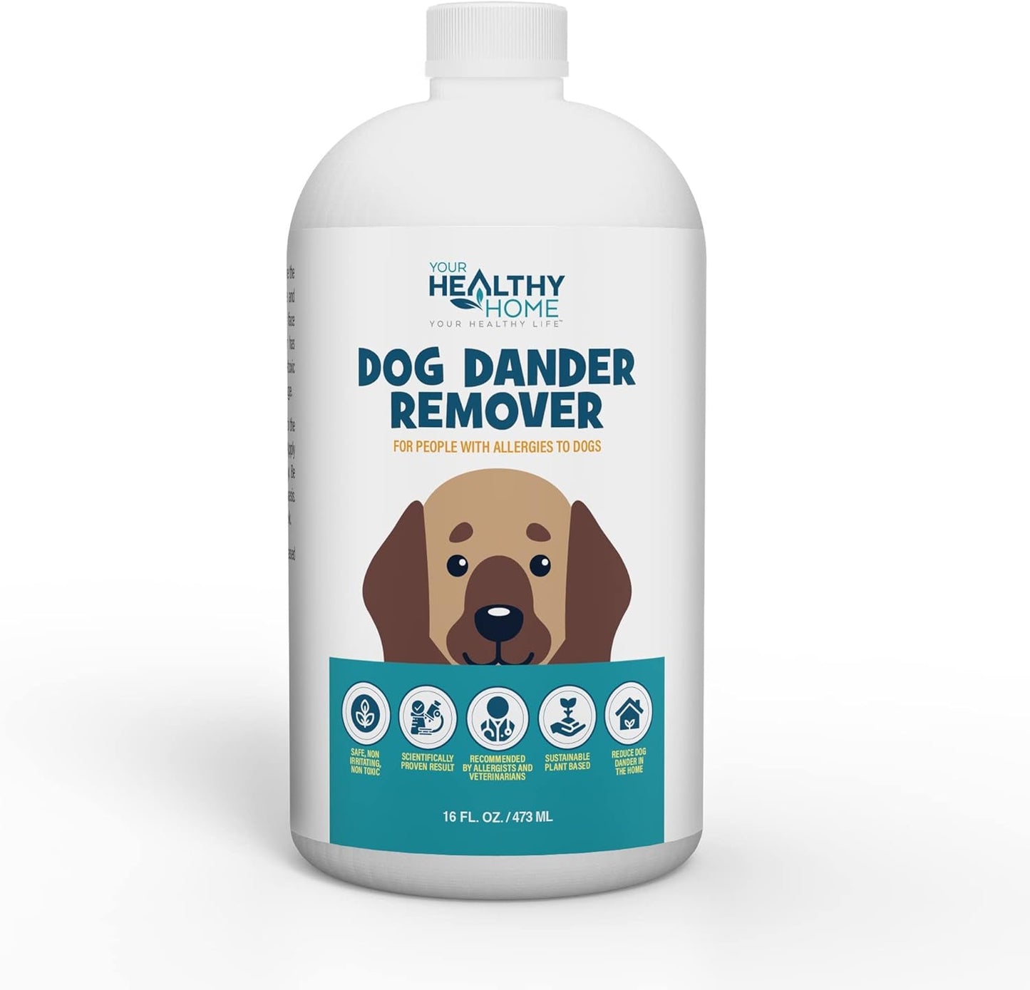 Dog Dander Remover & Allergy Relief Spray|All Natural Effective Treatment for Dog Allergies| Aloe Vera Free, Cruelty Free & Made in USA (16oz)