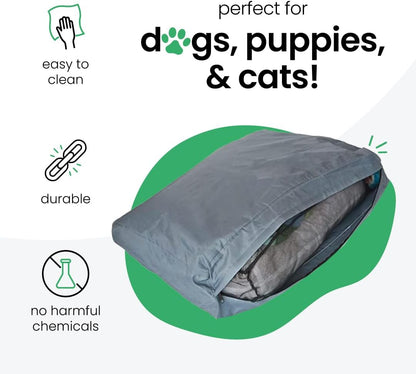 Molly Mutt Water-Resistant Dog Bed Liner, Polyester Bed Liner for Dogs, Easy to Clean, Gray, Huge, 36”x 45”x 4.75”