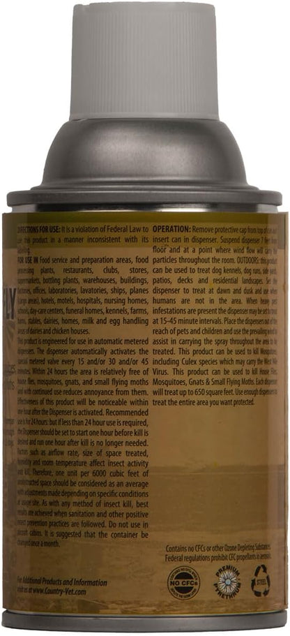 Zep Enforcer 34-2050CVA Country Vet Metered Fly Control Spray, Refill, 30 Day Supply, Brown/A