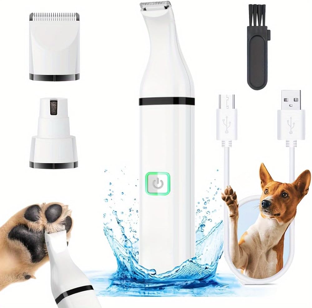 3 in 1 Electric pet Hair Clippers Shaver Nail Grinder Set Portable Safety pet Trimmer for Dogs Powered Made Plastic