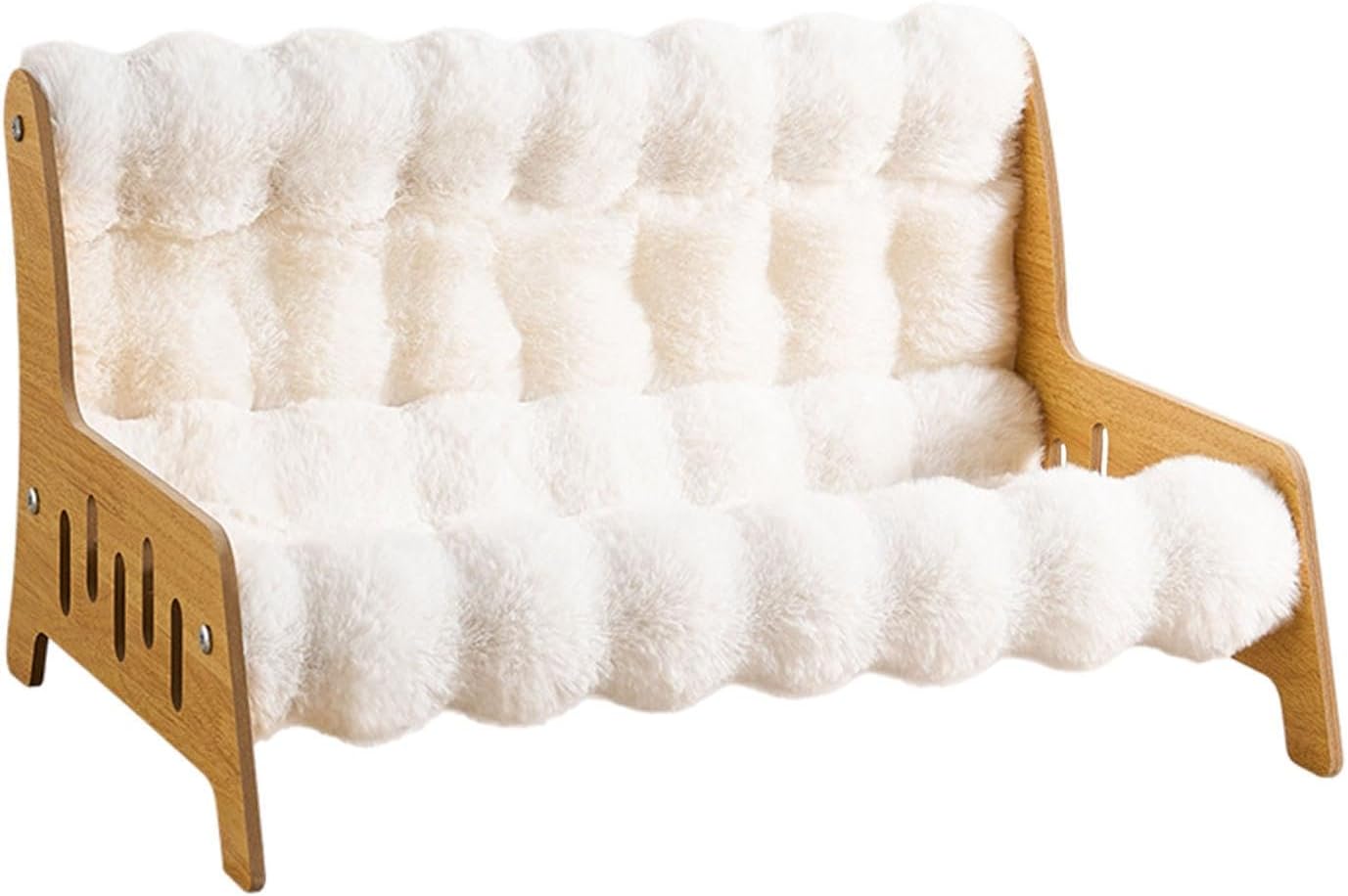 Cat Sofa Bed Chair Wooden Frame Pet Sleeping Beds Cat Couch Puppy Kennel, XXL