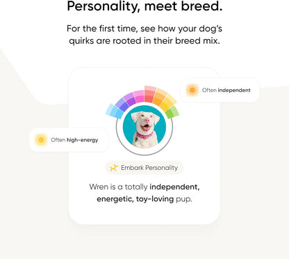Embark Breed Identification Kit - Most Accurate Dog DNA Testing Kit - 99% Breed Ancestry Accuracy for Mixed Breed Dogs - Plus Relative Finder & Family Tree