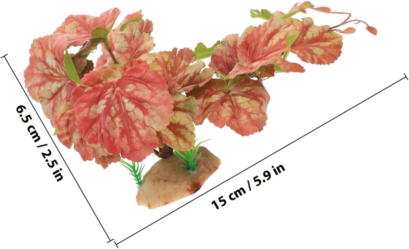 Reptile Tank Plants Decor Artificial Climbing Vines Simulation Plant Ornament for Terrarium Habitat Greenery for Lizards and Amphibians