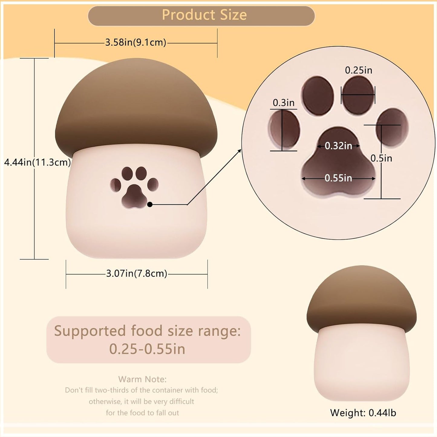 Interactive Dog Feeder Puzzle Toys, Silicone Treat Dogs Enrichment Toy, Slow Dog Food Dispenser, Keep Them Busy, Healthy Eating, Mental Stimulation for Medium Small Puppy and Cat