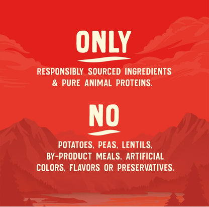 Stella & Chewy's Wild Red Dry Dog Food Raw Blend High Protein Wholesome Grains Red Meat Recipe, 21 lb. Bag