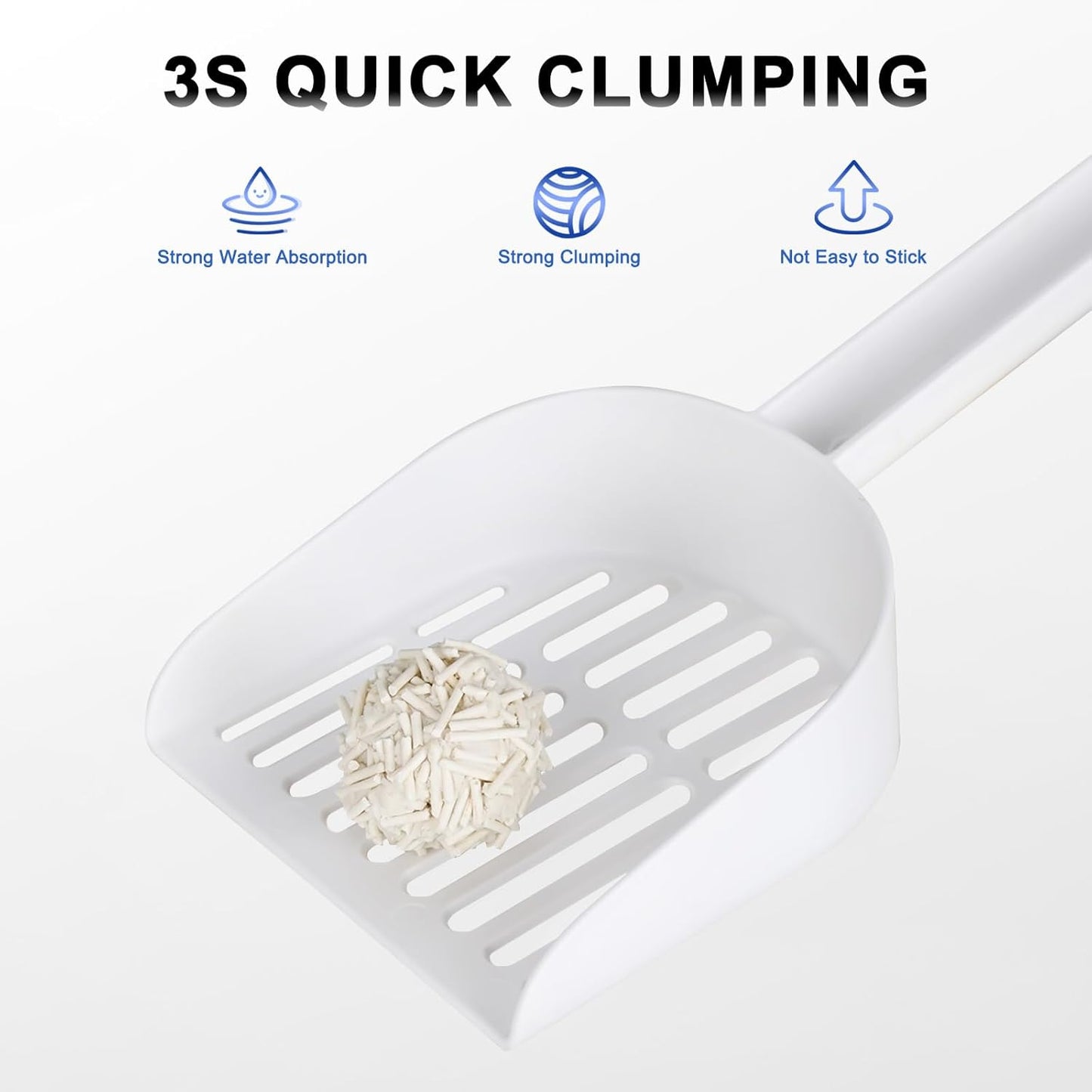 RIZZARI Dust-Free Tofu Cat Litter, Instant Clumping, 99% Odor Control, Natural Plant-Based Flushable Litter, Ultra-Absorbent for Kittens & Cats (1 Pack)