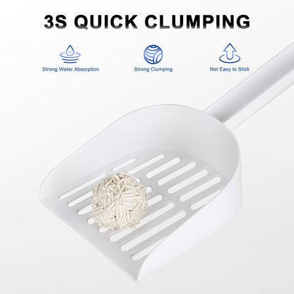 RIZZARI Dust-Free Tofu Cat Litter, Instant Clumping, 99% Odor Control, Natural Plant-Based Flushable Litter, Ultra-Absorbent for Kittens & Cats (1 Pack)