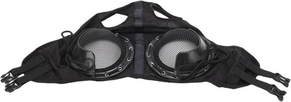 YOUTHINK Horse Racing Goggles, Sandproof Eye Cover with Detachable Half Cover for Sand Protection and Fly Control, Adjustable Blinkers for Horses in Muddy or Dusty Conditions