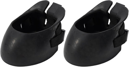 Injury Prevention 2pc Non Slip Rubber Horse Boot Set With Protective Features(L)