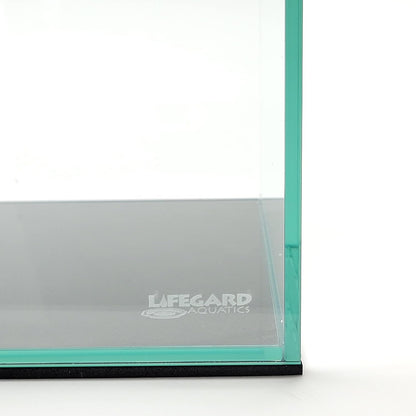 Lifegard Aquatics 20 Gallon Rimless Aquarium, Clear Glass, Ultra Clear Sealant Fish Tank, 6mm Thick with Dense Leveling Mat for Freshwater/Marine, Home or Office Decor (24.40"x12.20"x15.74")
