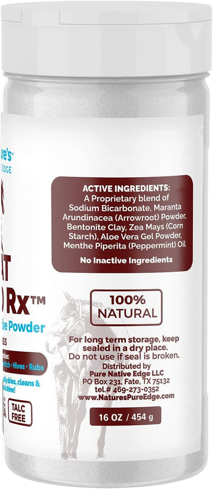 Coat Guard Rx™ Large 16 oz. Daily Preventative Powder for Horses - Coat and Skin Treatment & Dry Shampoo for Horses.
