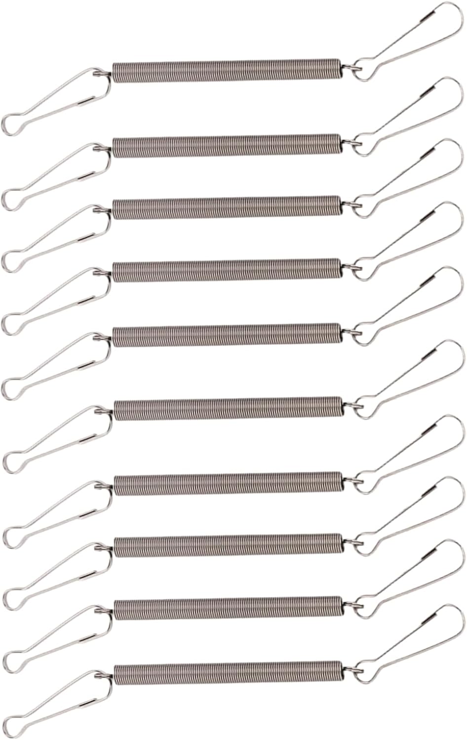 10Pcs Spring with 2 Clips Used Singly or in Combination to Hold Rabbit Water Dispenser Drinking Bottle for Small Animals Feeding and Watering Supplies