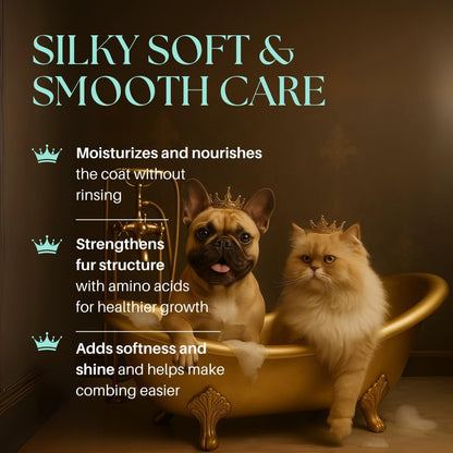 Barkin & Meowson Leave-in Conditioner for Dogs & Cats 350ml / 11.83 fl.oz - Baobab Extract, Pet-Friendly Scent