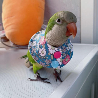 Bird Collar - Anti-Bite Elizabethan Recovery Cone Feather Plucking Protector Skin-Friendly Neckwear for Parakeets Conures Cockatiels Lovebirds Budgies Cockatoos African Grey Random Color (M)