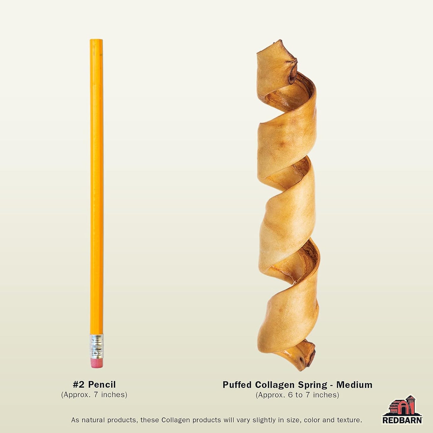 Redbarn Pet Products Collagen Spring - Medium, Pack of 25