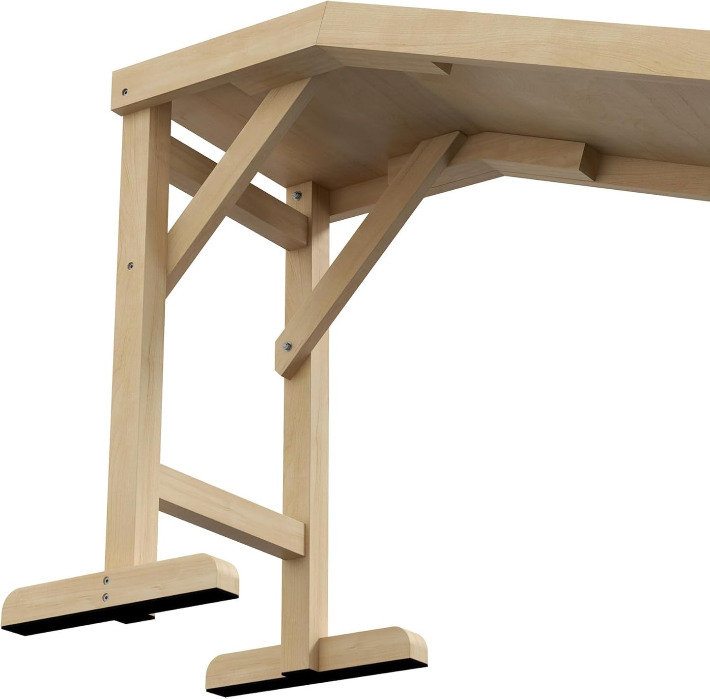 PawHut Dog Ramp for Bed, Pet Ramp for Dogs with Non-Slip Carpet and Top Platform, 74" x 16" x 25", Natural